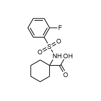 1-((2-Fluorophenyl)sulfonamido)cyclohexane-1-carboxylic acid Chemische Struktur