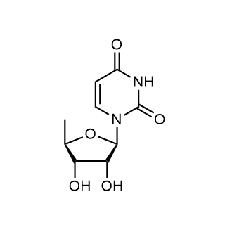 1-((2R,3R,4S,5R)-3,4-dihydroxy-5-methyltetrahydrofuran-2-yl)pyrimidine-2,4(1H,3H)-dione Chemical Structure