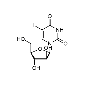 1-((2R,3S,4S,5R)-3,4-dihydroxy-5-(hydroxymethyl)tetrahydrofuran-2-yl)-5-iodopyrimidine-2,4(1H,3H)-dione Chemische Struktur