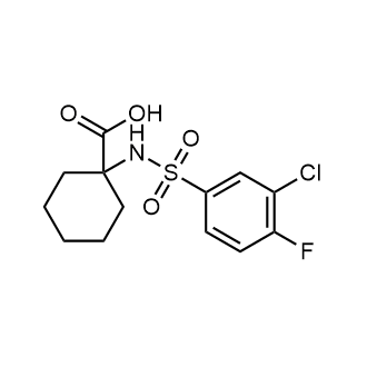 1-((3-Chloro-4-fluorophenyl)sulfonamido)cyclohexane-1-carboxylic acid Chemical Structure