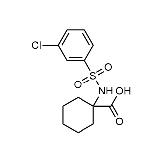 1-((3-Chlorophenyl)sulfonamido)cyclohexane-1-carboxylic acid Chemische Struktur