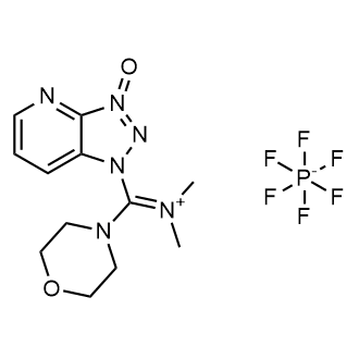 1-((Dimethyliminio)(morpholino)methyl)-1H-[1,2,3]triazolo[4,5-b]pyridine 3-oxide hexafluorophosphate(V) Chemical Structure