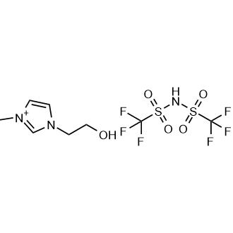 1-(2'-Hydroxylethyl)-3-methylimidazolium bis((trifluoromethyl)sulfonyl)imide Chemical Structure