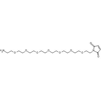 1-(23-Amino-3,6,9,12,15,18,21-heptaoxatricosyl)-1H-pyrrole-2,5-dione التركيب الكيميائي