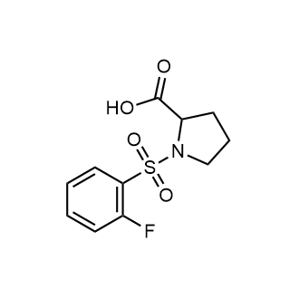 1-(2-Fluorobenzenesulfonyl)pyrrolidine-2-carboxylic acid Chemische Struktur