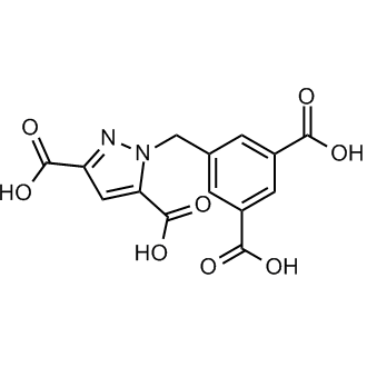 1-(3,5-Dicarboxybenzyl)-1H-pyrazole-3,5-dicarboxylic acid 化学構造