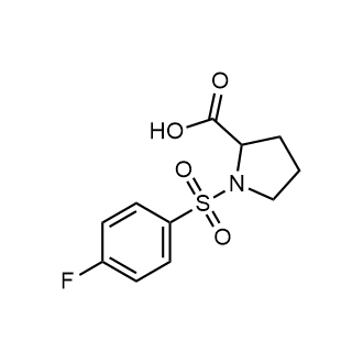 1-(4-Fluoro-benzenesulfonyl)-pyrrolidine-2-carboxylic acid 化学構造