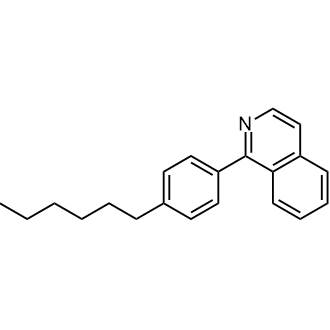 1-(4-Hexylphenyl)isoquinoline 化学構造