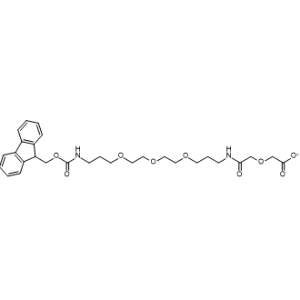 1-(9H-fluoren-9-yl)-3,19-dioxo-2,8,11,14,21-pentaoxa-4,18-diazatricosan-23-oate التركيب الكيميائي