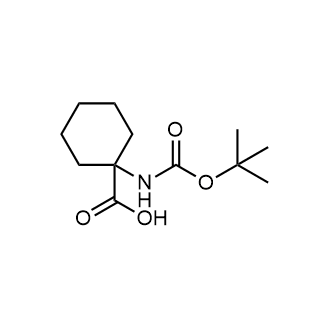 1-(Boc-amino)cyclohexanecarboxylic acid التركيب الكيميائي