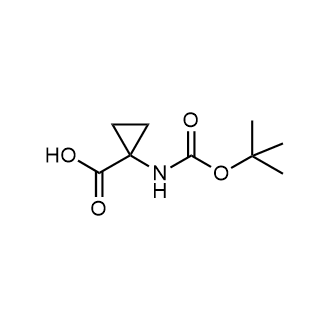 1-(Boc-Amino)cyclopropanecarboxylic acid Chemical Structure