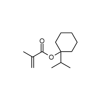 1-(Propan-2-yl)cyclohexyl 2-methylprop-2-enoate 化学構造