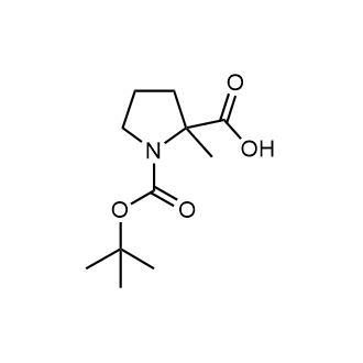 1-(tert-butoxycarbonyl)-2-methylpyrrolidine-2-carboxylic acid Chemical Structure