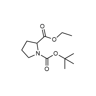 1-(tert-Butyl) 2-ethyl pyrrolidine-1,2-dicarboxylate Chemical Structure