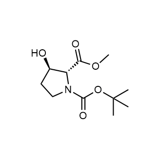 1-(tert-Butyl) 2-methyl (2R,3R)-3-hydroxypyrrolidine-1,2-dicarboxylate Chemical Structure