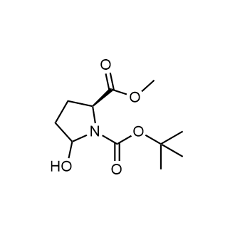 1-(tert-Butyl) 2-methyl (2S)-5-hydroxypyrrolidine-1,2-dicarboxylate التركيب الكيميائي