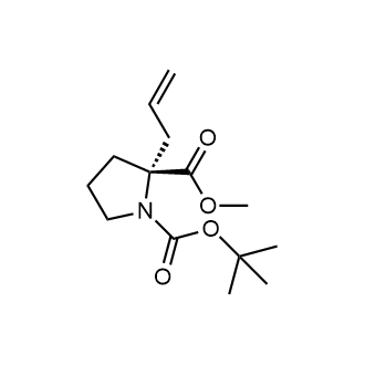 1-(tert-Butyl) 2-methyl (R)-2-allylpyrrolidine-1,2-dicarboxylate Chemical Structure