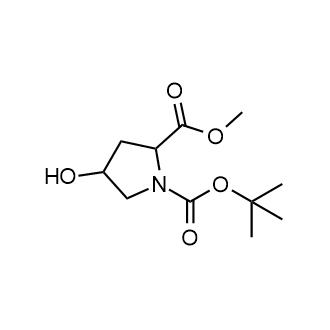 1-(tert-Butyl) 2-methyl 4-hydroxypyrrolidine-1,2-dicarboxylate Chemical Structure