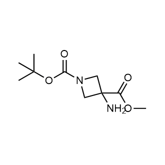 1-(tert-Butyl) 3-methyl 3-aminoazetidine-1,3-dicarboxylate Chemical Structure