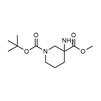 1-(tert-Butyl) 3-methyl 3-aminopiperidine-1,3-dicarboxylate التركيب الكيميائي