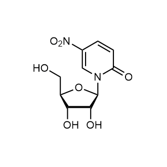 1-(β-D-Ribofuranosyl)-5-nitropyrine-2(1H)-one 化学構造