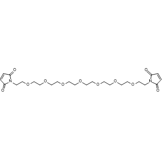 1,1'-(3,6,9,12,15,18,21-Heptaoxatricosane-1,23-diyl)bis(1H-pyrrole-2,5-dione) Chemical Structure