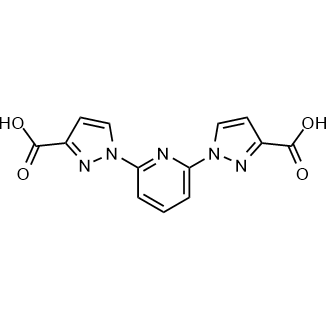 1,1'-(Pyridine-2,6-diyl)bis(1H-pyrazole-3-carboxylicacid) 化学構造