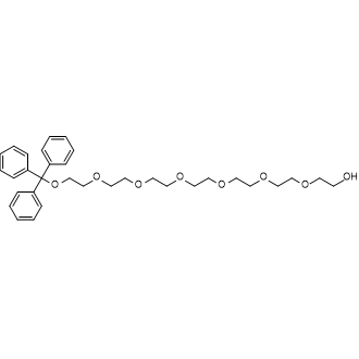 1,1,1-Triphenyl-2,5,8,11,14,17,20-heptaoxadocosan-22-ol Chemical Structure