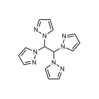 1,1,2,2-Tetra(1H-pyrazol-1-yl)ethane 化学構造