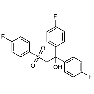 1,1-Bis(4-fluorophenyl)-2-((4-fluorophenyl)sulfonyl)ethanol Chemical Structure