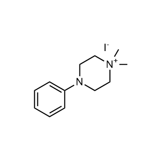 1,1-Dimethyl-4-phenylpiperazin-1-ium iodide Chemical Structure