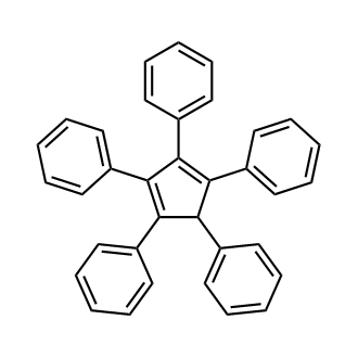 1,2,3,4,5-Pentaphenyl-1,3-cyclopentadiene Chemical Structure