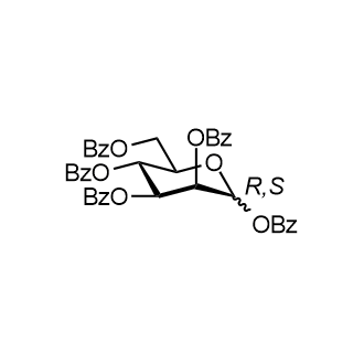 1,2,3,4,6-penta-O-benzoyl-D-mannopyranose Chemical Structure