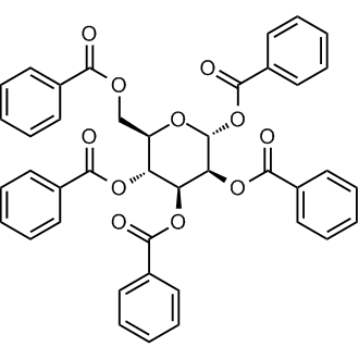 1,2,3,4,6-Penta-O-benzoyl-α-D-mannopyranose Chemische Struktur