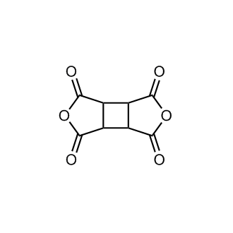 1,2,3,4-Cyclobutanetetracarboxylic dianhydride Chemische Struktur