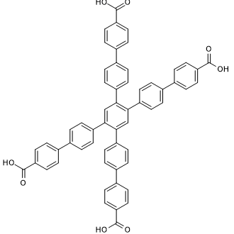 1,2,4,5-Tetra(biphenylcarboxylic acid)-benzene 化学構造