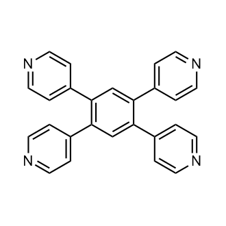 1,2,4,5-Tetra(pyridin-4-yl)benzene 化学構造