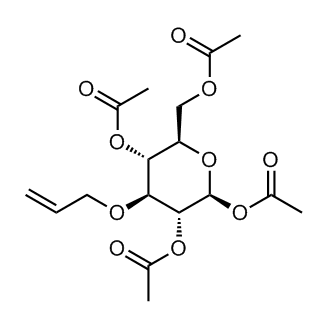 1,2,4,6-Tetra-O-acetyl-3-O-allyl-β-D-glucopyranose التركيب الكيميائي