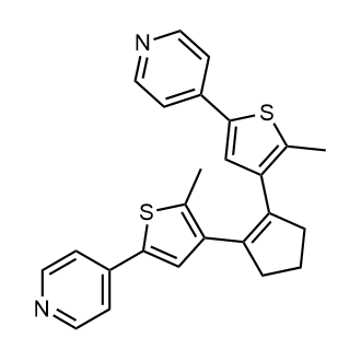 1,2-Bis(2-methyl-5-(pyridin-4-yl)thiophen-3-yl)cyclopent-1-ene Chemical Structure