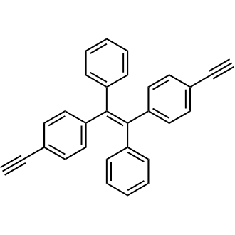 1,2-Bis(4-ethynylphenyl)-1,2-diphenylethene التركيب الكيميائي