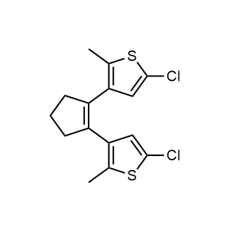 1,2-Bis(5-chloro-2-methylthiophen-3-yl)cyclopent-1-ene التركيب الكيميائي