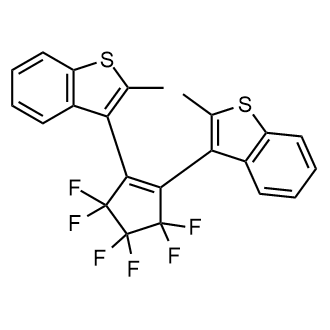 1,2-Bis[2-methylbenzo[b]thiophen-3-yl]-3,3,4,4,5,5-hexafluoro-1-cyclopentene 化学構造