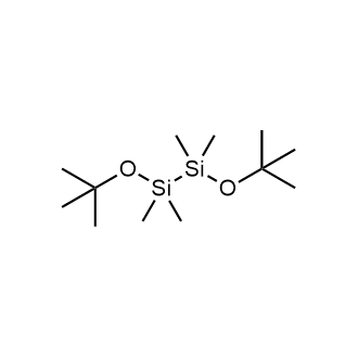 1,2-Di-tert-butoxy-1,1,2,2-tetramethyldisilane 化学構造