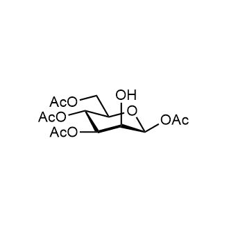 1,3,4,6-Tetra-O-acetyl-β-D-mannopyranose Chemical Structure