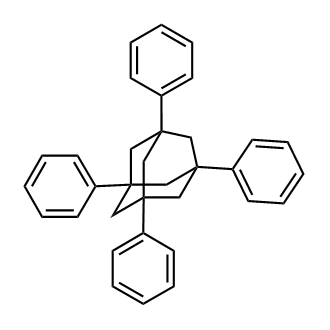 1,3,5,7-Tetraphenyladamantane 化学構造