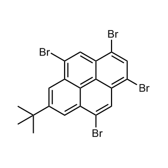 1,3,5,9-Tetrabromo-7-(tert-butyl)pyrene Chemical Structure