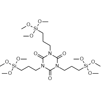 1,3,5-Tris(3-(trimethoxysilyl)propyl)-1,3,5-triazinane-2,4,6-trione Chemical Structure