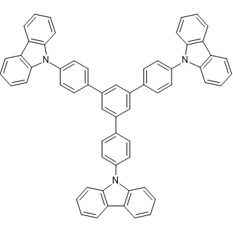 1,3,5-Tris[4-(9-carbazolyl)phenyl]benzene Chemical Structure