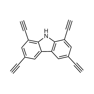 1,3,6,8-Tetraethynyl-9H-carbazole Chemical Structure