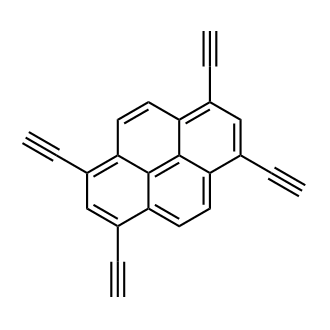 1,3,6,8-Tetraethynylpyrene 化学構造